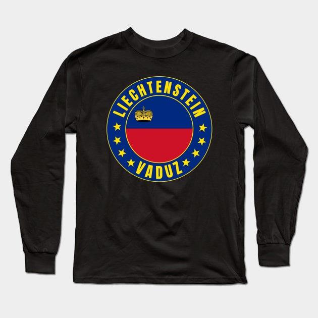 Liechtenstein Vaduz Long Sleeve T-Shirt by footballomatic